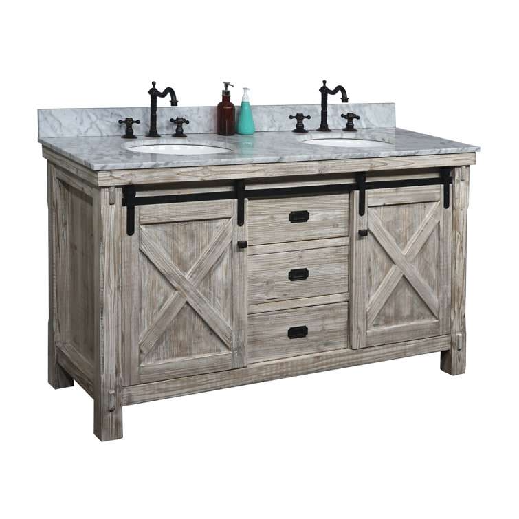 Gracie Oaks 61" Double Bathroom Vanity Set Wayfair